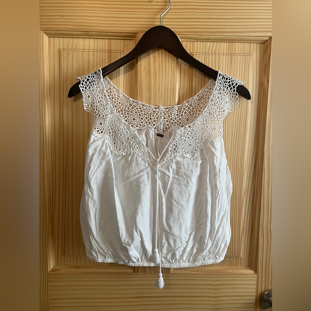 SOLD Free People Doily Drawstring Neck Tank | Women’s S